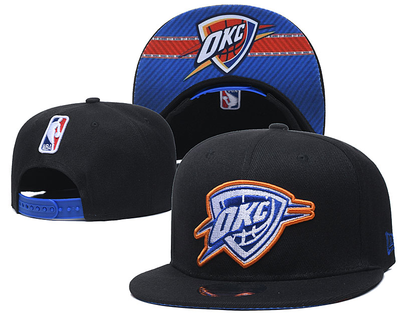 New 2020 NBA Oklahoma City Thunder hat->nfl hats->Sports Caps